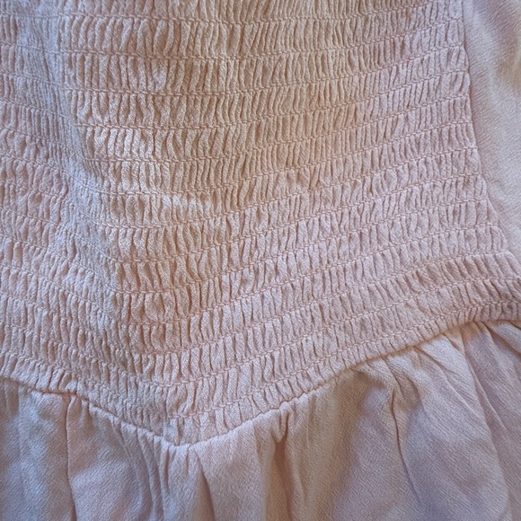 La Hearts Pacsun peach Camisole with Tie Front Peplum nwt medium babydoll peplum - Picture 4 of 8